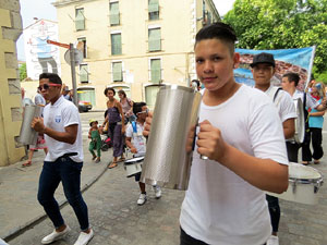Arribada a Girona de la Flama del Canig&oacute; 2017