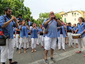 Arribada a Girona de la Flama del Canig&oacute; 2017