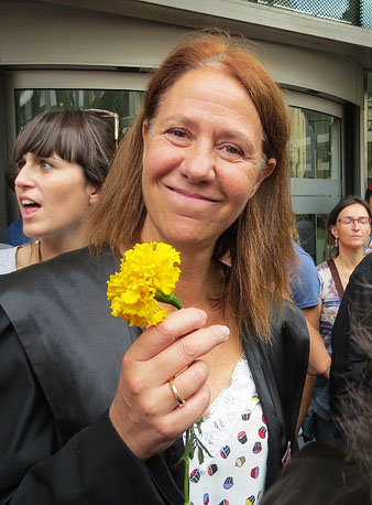 L'alcaldessa de Girona, Marta Madrenas, a la manifestaci&oacute;