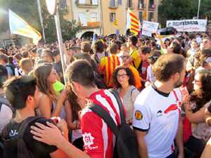 Manifestaci&oacute; 'Rep&uacute;blica!' pels carrers de la ciutat i el Parc de la Devesa