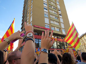 Manifestaci&oacute; 'Rep&uacute;blica!' pels carrers de la ciutat i el Parc de la Devesa