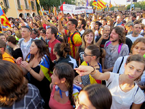Manifestaci&oacute; 'Rep&uacute;blica!' pels carrers de la ciutat i el Parc de la Devesa