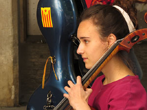 Música a la Rambla de la Llibertat de Girona