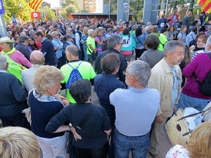 Arribada i sortida de l'alcaldessa Marta Madrenas del Palau de Just&iacute;cia