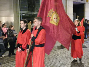 Setmana Santa 2017 a Girona. Process&oacute; del Sant Enterrament
