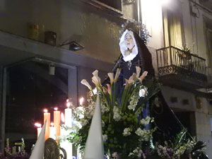 Setmana Santa 2017 a Girona. Process&oacute; del Sant Enterrament