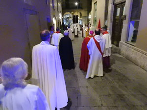 Setmana Santa 2017 a Girona. Process&oacute; del Sant Enterrament
