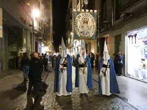 Setmana Santa 2017 a Girona. Process&oacute; del Sant Enterrament