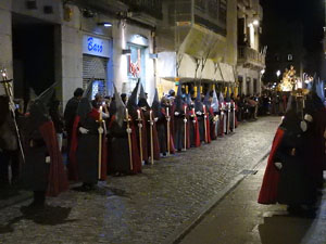 Setmana Santa 2017 a Girona. Process&oacute; del Sant Enterrament