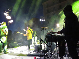 Festival Strenes 2017. Actuaci&oacute; del grup The Cuit's a la pla&ccedil;a de Santa Susanna del Mercadal