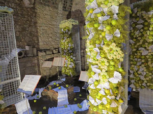 Temps de Flors 2017. Decoracions florals als diversos espais dels Banys Àrabs