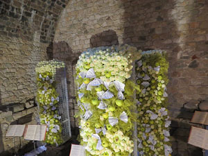 Temps de Flors 2017. Decoracions florals als diversos espais dels Banys Àrabs