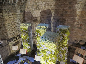 Temps de Flors 2017. Decoracions florals als diversos espais dels Banys Àrabs