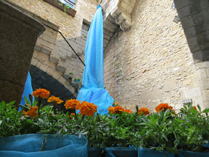 Temps de Flors 2017. Instal·lacions i muntatges florals al pati de la Casa Boadas Formiga