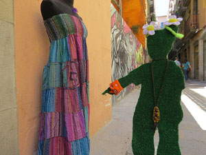 Temps de Flors 2017. Instal&middot;lacions i muntatges als espais del carrer Mercaders