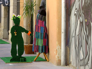 Temps de Flors 2017. Instal&middot;lacions i muntatges als espais del carrer Mercaders