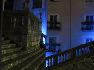Temps de Flors 2017. Instal&middot;laci&oacute; 'Codi Petri' a les escales de la Catedral