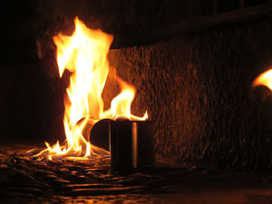 Temps de Flors 2017. Taller de Magn&egrave;sia. Espectacle musical i visual amb foc al Passeig de la reina Joana, al Passeig Arqueol&ograve;gic