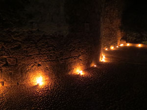 Temps de Flors 2017. Taller de Magn&egrave;sia. Espectacle musical i visual amb foc al Passeig de la reina Joana, al Passeig Arqueol&ograve;gic