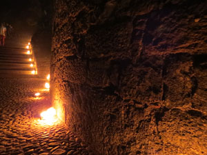 Temps de Flors 2017. Taller de Magn&egrave;sia. Espectacle musical i visual amb foc al Passeig de la reina Joana, al Passeig Arqueol&ograve;gic