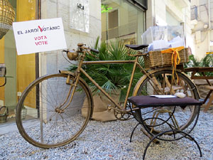 Temps de Flors 2017. Instal&middot;laci&oacute; 'Jard&iacute; B/Vot&agrave;nic' a la pla&ccedil;a Bell-lloc