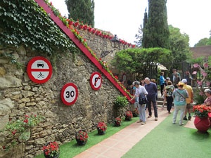 Temps de Flors 2017. Instal&middot;lacions i muntatges florals a la Capella de Sant Crist&ograve;fol, al Passeig Arqueol&ograve;gic