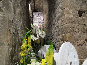 Temps de Flors 2017. Decoracions florals als baixos de l'edifici de les Sarraïnes