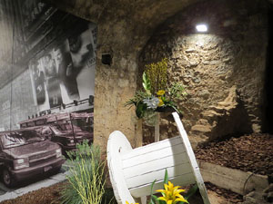 Temps de Flors 2017. Decoracions florals als baixos de l'edifici de les Sarraïnes