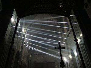 Transfiguració de la nau. Espectacle de llum i música a la nau gòtica de la Catedral de Girona