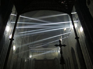 Transfiguració de la nau. Espectacle de llum i música a la nau gòtica de la Catedral de Girona