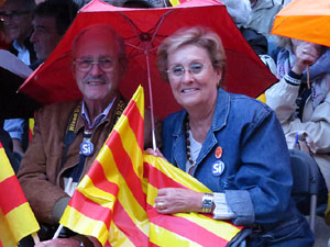 Acte de campanya pel S&Iacute; amb el President Carles Puigdemont a la pla&ccedil;a de la Independ&egrave;ncia