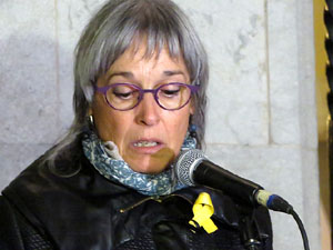 Concentraci&oacute; per la llibertat dels presos pol&iacute;tics a la pla&ccedil;a del Vi