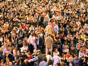 Diada Nacional 2017. XI Marxa de Torxes de Girona pels carrers del Barri Vell de Girona