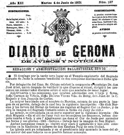 Diario de Gerona de avisos i notícias del dimarts 4 de juny 1901