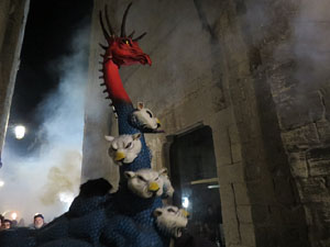 Fires 2017. La Beatufarra, descens del Beatusaure per les escales de la Catedral de Girona