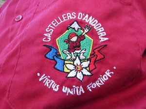 Fires 2017. Els Castells de Vigília a la plaça de Sant Feliu, amb els Marrecs de Salt, la Colla Castellera Esperxats de l'Estany i els Castellers d'Andorra