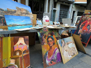 Fires 2017. 49a. Fira del Dibuix, la Pintura i la Fotografia a la Rambla de la Llibertat, i Fira de l'Alimentaci&oacute;