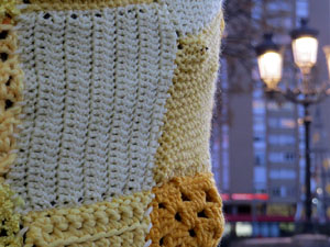 Acci&oacute; 'Teixint la llibertat' a la Rambla de la Llibertat