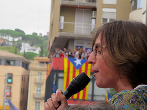 Manifestaci&oacute; 'Els col&middot;legis, sempre nostres!' davant la seu de la Generalitat de Catalunya