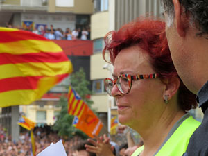 Manifestaci&oacute; 'Els col&middot;legis, sempre nostres!' davant la seu de la Generalitat de Catalunya
