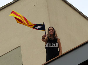 Manifestaci&oacute; 'Els col&middot;legis, sempre nostres!' davant la seu de la Generalitat de Catalunya