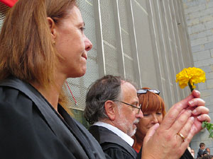 Manifestaci&oacute; 'Els col&middot;legis, sempre nostres!' davant la seu de la Generalitat de Catalunya