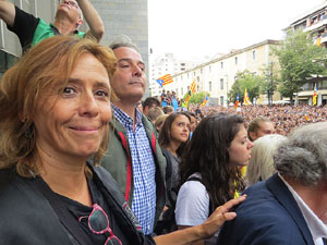 Manifestaci&oacute; 'Els col&middot;legis, sempre nostres!' davant la seu de la Generalitat de Catalunya