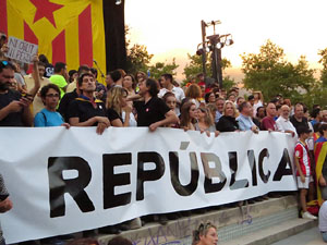Manifestaci&oacute; 'Rep&uacute;blica!' pels carrers de la ciutat i el Parc de la Devesa