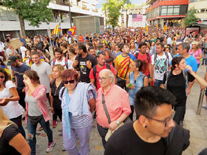 Manifestaci&oacute; 'Rep&uacute;blica!' pels carrers de la ciutat i el Parc de la Devesa