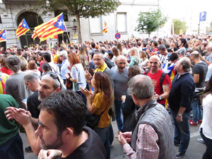 Manifestaci&oacute; 'Rep&uacute;blica!' pels carrers de la ciutat i el Parc de la Devesa