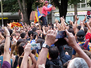 Manifestaci&oacute; 'Rep&uacute;blica!' pels carrers de la ciutat i el Parc de la Devesa