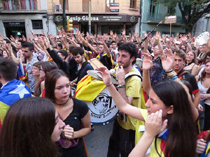 Manifestaci&oacute; 'Rep&uacute;blica!' pels carrers de la ciutat i el Parc de la Devesa