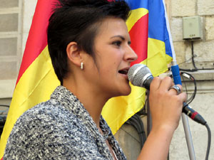 Marat&oacute; per la democr&agrave;cia. Concentraci&oacute; i parlaments a la pla&ccedil;a del Vi