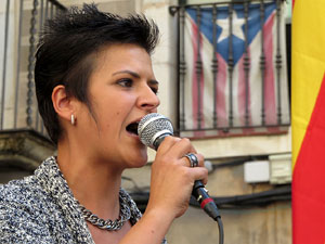 Marat&oacute; per la democr&agrave;cia. Concentraci&oacute; i parlaments a la pla&ccedil;a del Vi